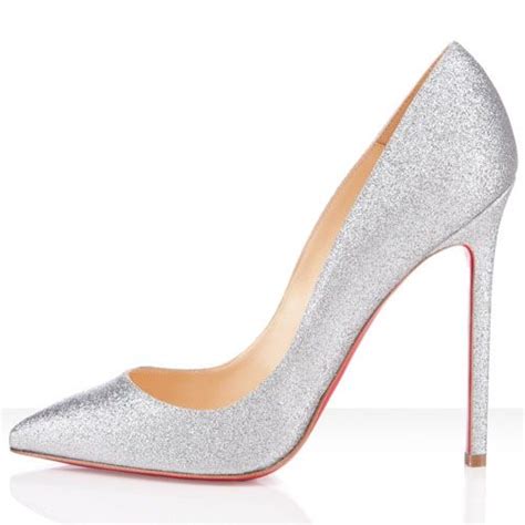 cheap silver christian louboutin shoes